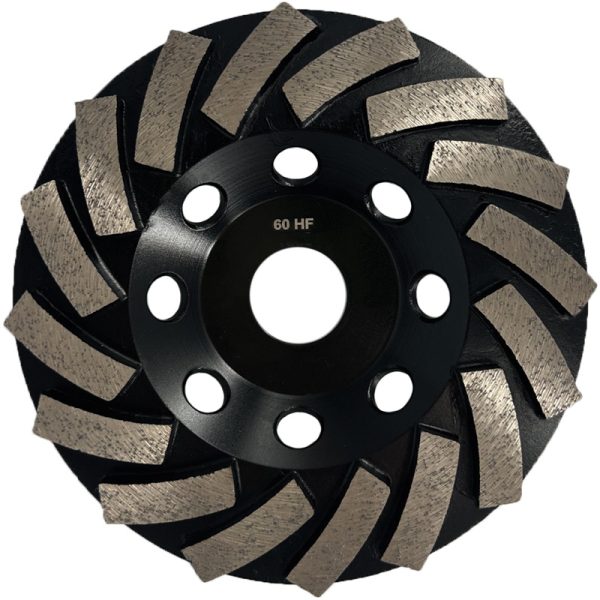 5” 16 Segment Diamond Cup Wheel – 60 Grit Hard Bond Concrete Grinding Wheel (125mm)