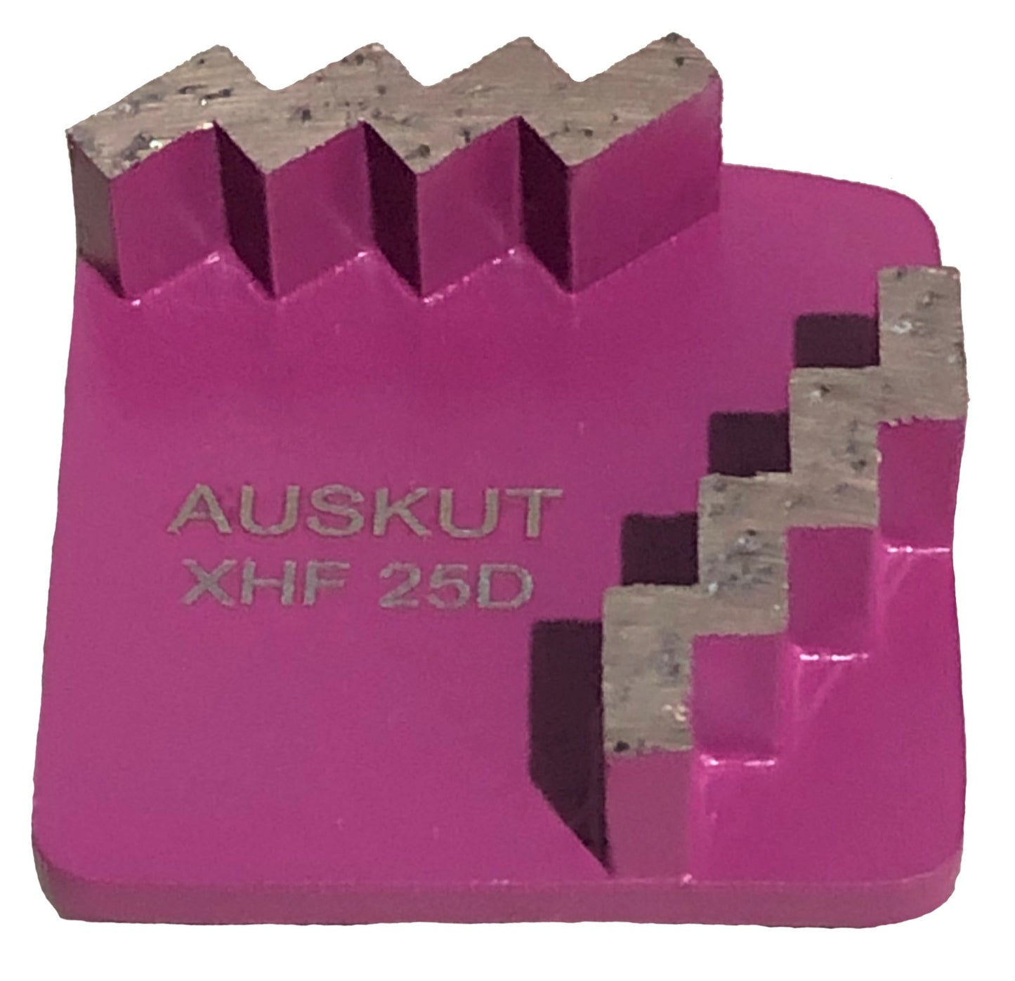 Auskut Diamond Stepped Segment (x2) – 25 Grit XHF Purple Redi-Lock Grinding Shoes