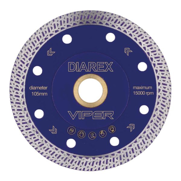 5" Diarex Viper Diamond Blade – Multi-Material Cutting Blade (Purple)