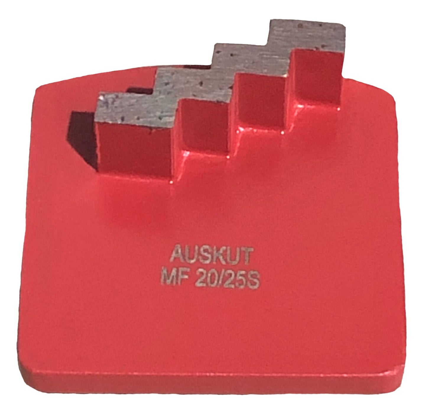 Auskut 25 Grit Diamond Stepped Segment (x1) – MF Red Redi-Lock Grinding Shoe