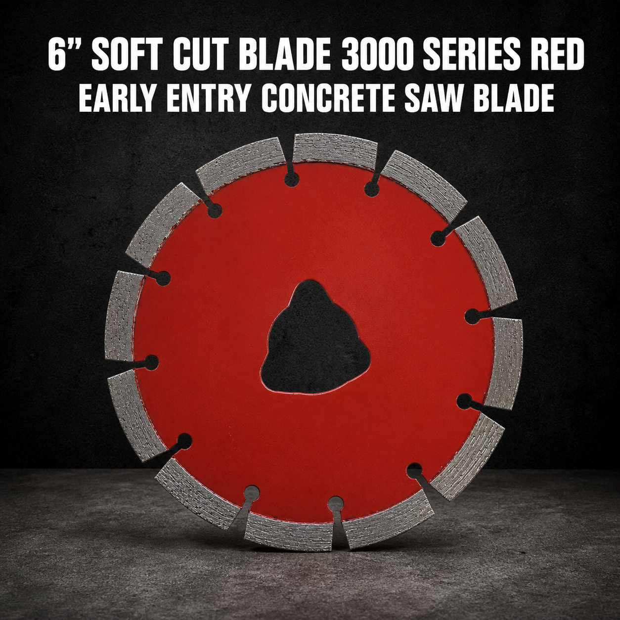 6" Soft Cut Blade 3000 Series Red – Early Entry Concrete Saw Blade (150mm)