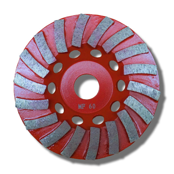 5" Diamond 16-Segment Cup Wheel – 60 Grit Medium Bond Concrete Grinding Wheel (125mm)