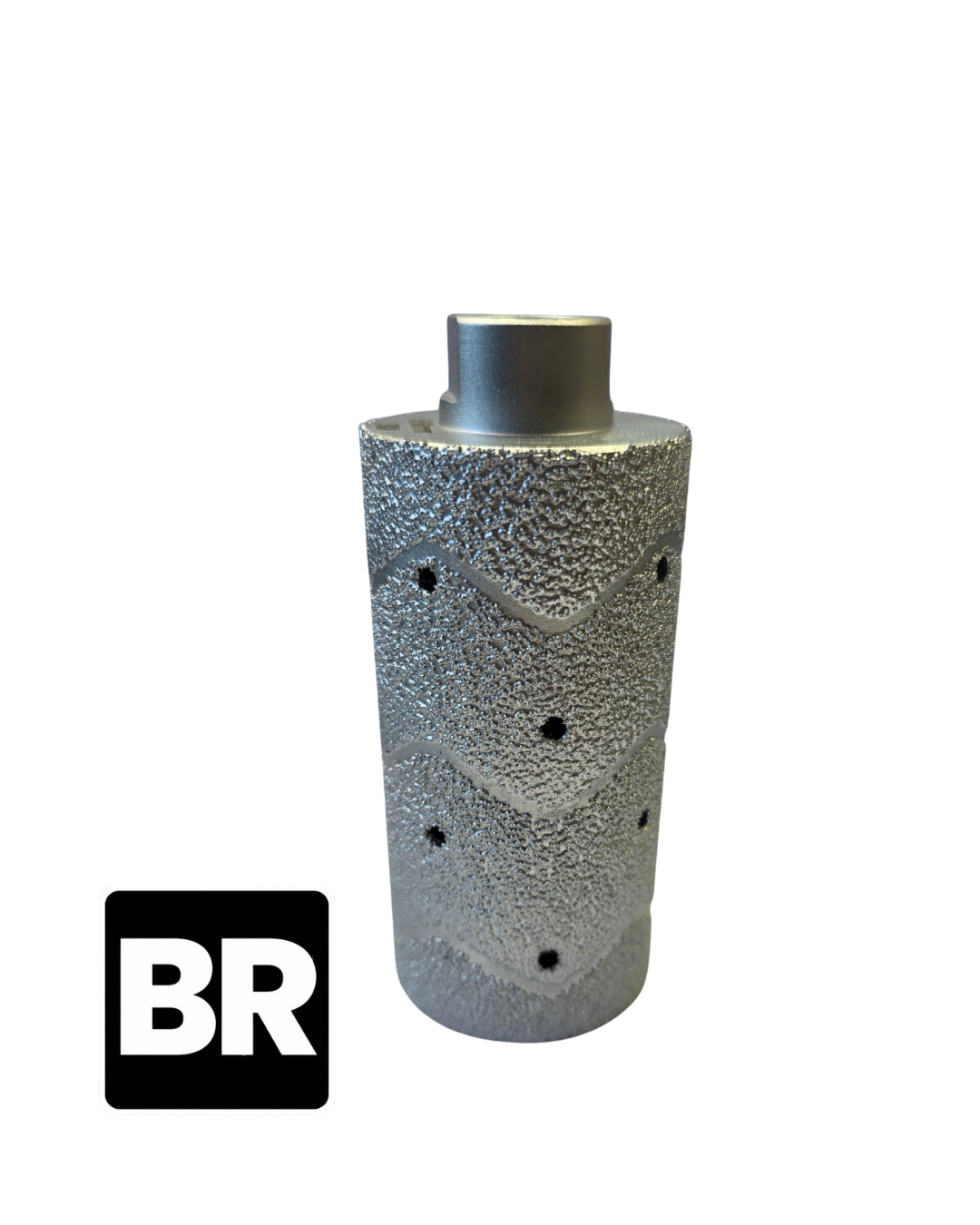 The Edge Profile Drum Wheel (100mm x 50mm) is a heavy-duty diamond barrel grinder