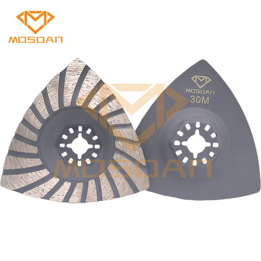 3" Triangle Turbo Diamond Polishing Pad – 120 Grit for Oscillating Multi-Tool (Precision Finish)