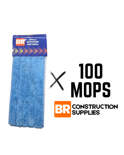 Box of 100 microfibre mop refills