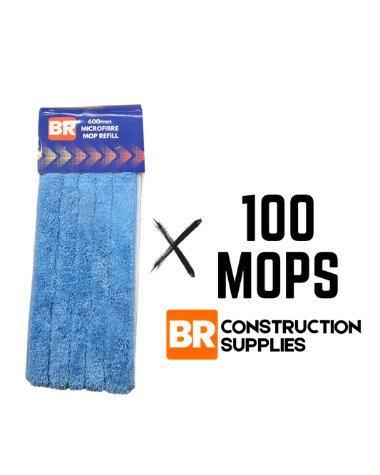 Box of 100 microfibre mop refills