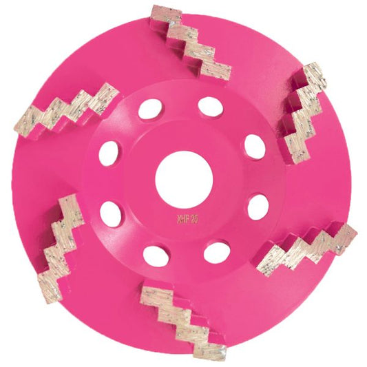125mm Diamond Stepped Segment Cup Wheel – 25 Grit XHF Concrete Grinding Disc