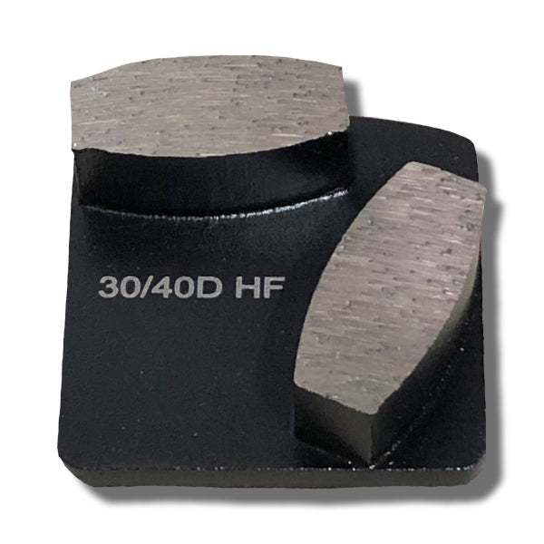 Auskut Diamond Coffin Segment (x2) – 30 Grit HF Black Redi-Lock Grinding Shoes