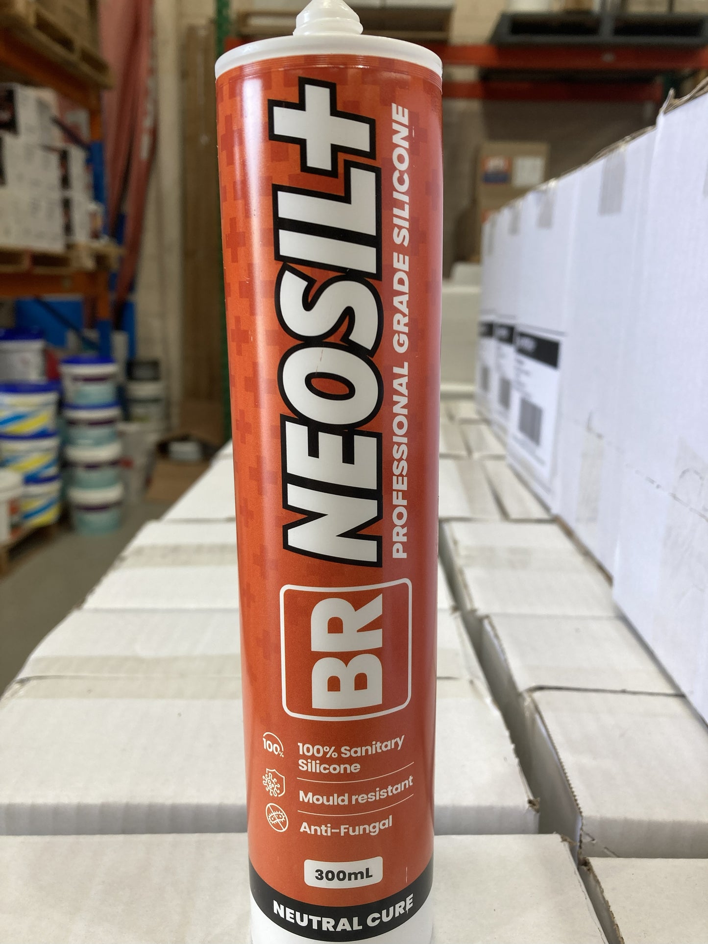 BR Neosil+ White Silicone Sealant 300ml – Mould & Waterproof Wet Area Sealant