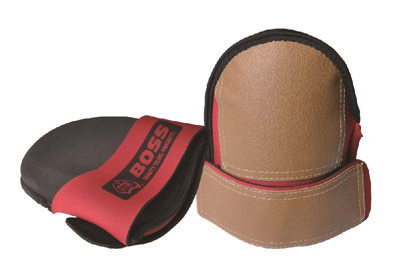 BOSS Neoprene Leatherette Knee Pads – X-Large Non-Marking Trade Knee Protection