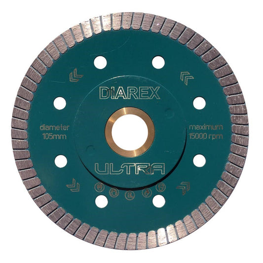 4" Diarex Ultra Thin Turbo Diamond Blade – Porcelain & Ceramic Tile Cutting (Green)