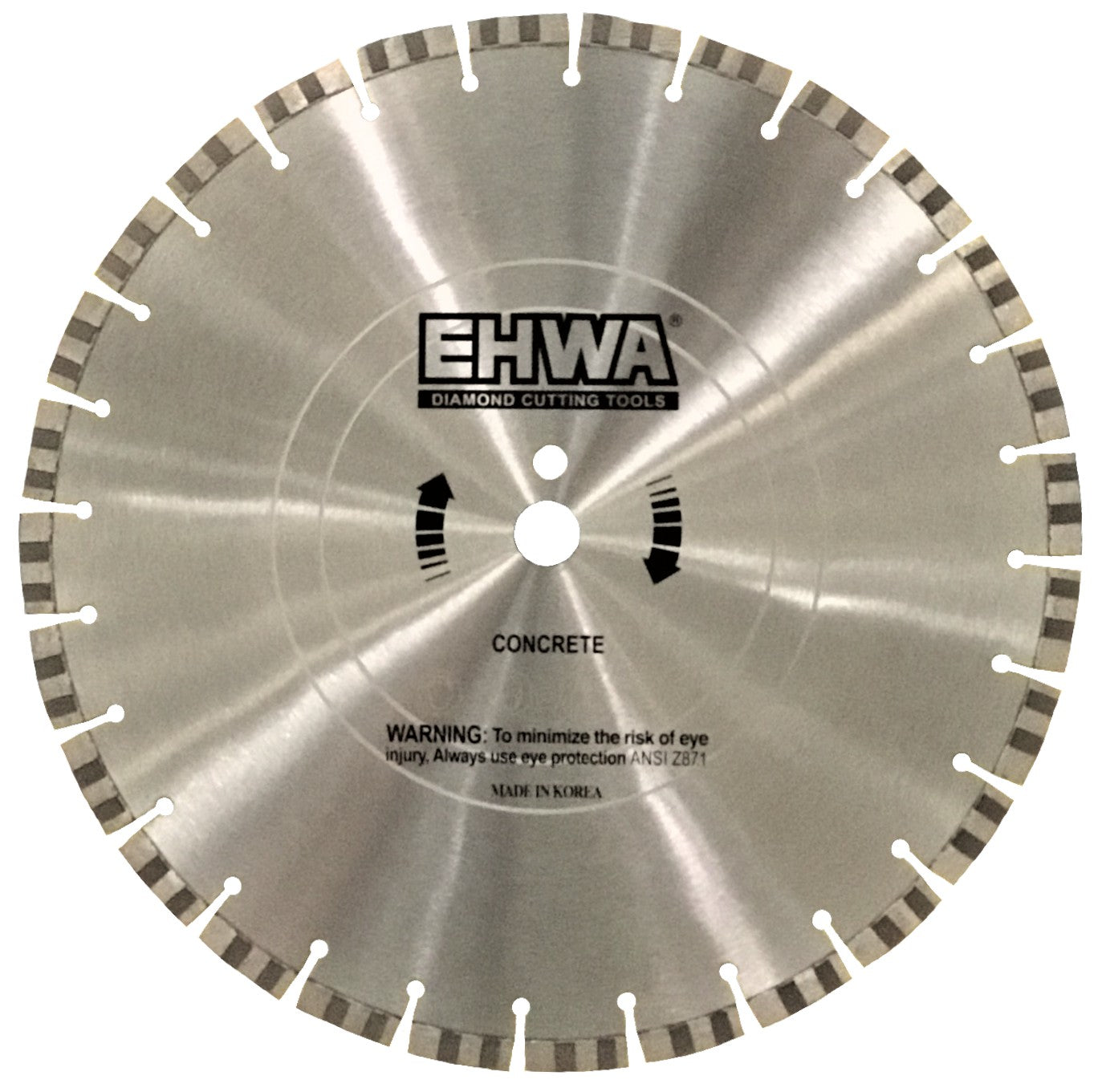 16" Diamond Concrete Cutting Blade – 12mm Segment x 3.0mm Kerf – EHWA Pro Series – Quick Cut