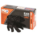 Disposable nitrile powder free, heavy duty gloves black medium