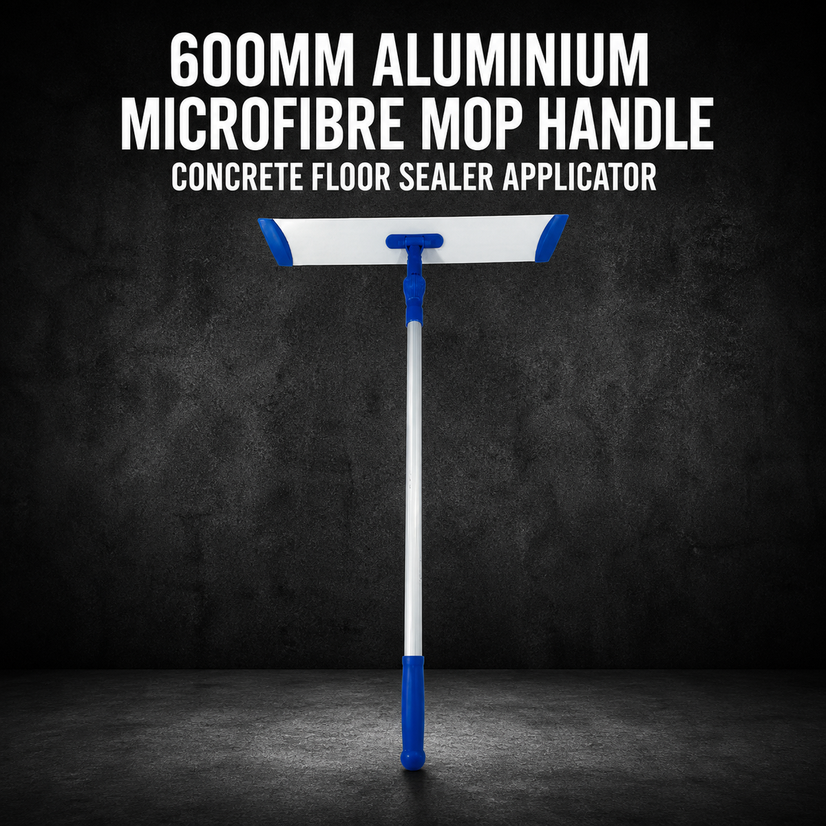 600mm Aluminium Microfibre Mop Handle – Concrete Floor Sealer Applicator