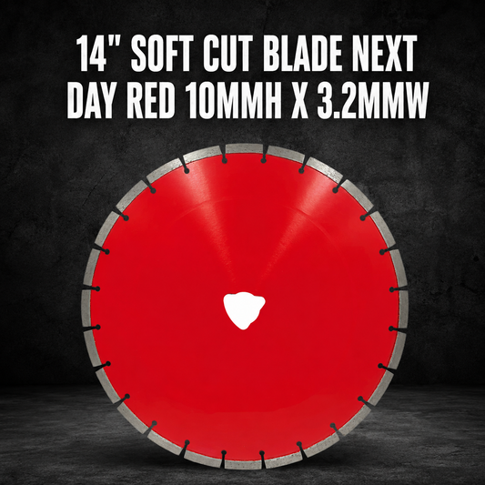 14" SOFT CUT BLADE NEXT DAY RED 10mmH x 3.2mmW