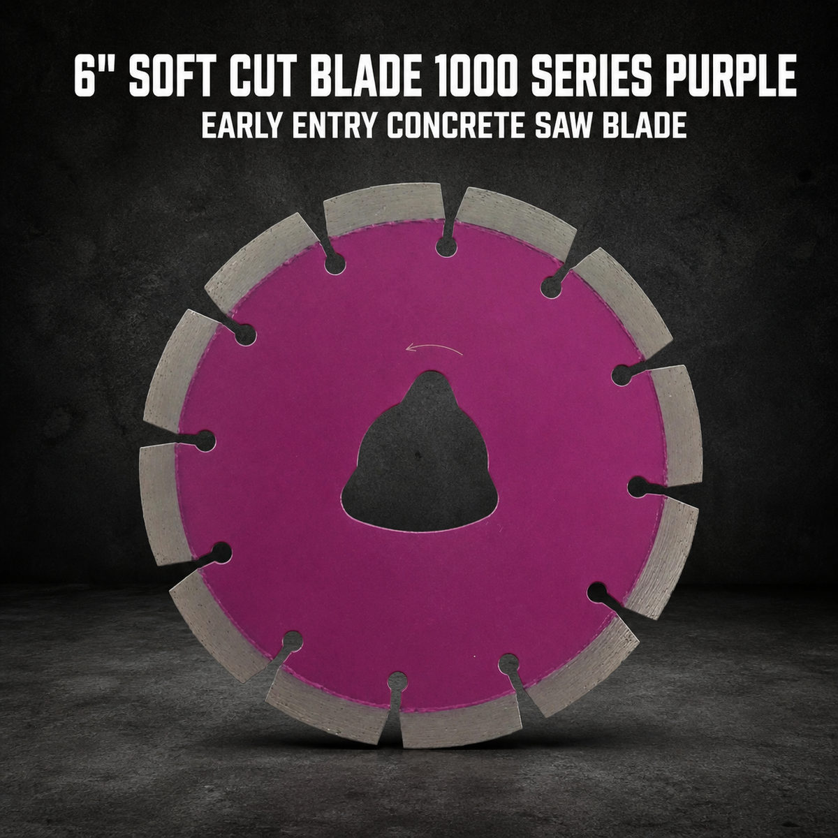 6" Soft Cut Blade 1000 Series Purple – Early Entry Concrete Saw Blade (150mm)