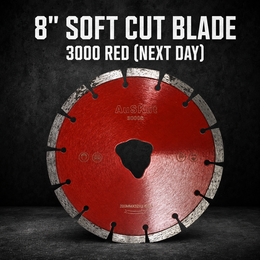 8" Soft Cut Blade 3000 Red (Next Day)