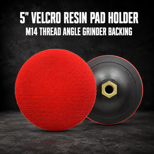 5" Velcro Resin Pad Holder – M14 Thread Angle Grinder Backing Pad