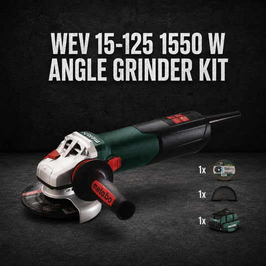 WEV 15-125 1550 W ANGLE GRINDER KIT