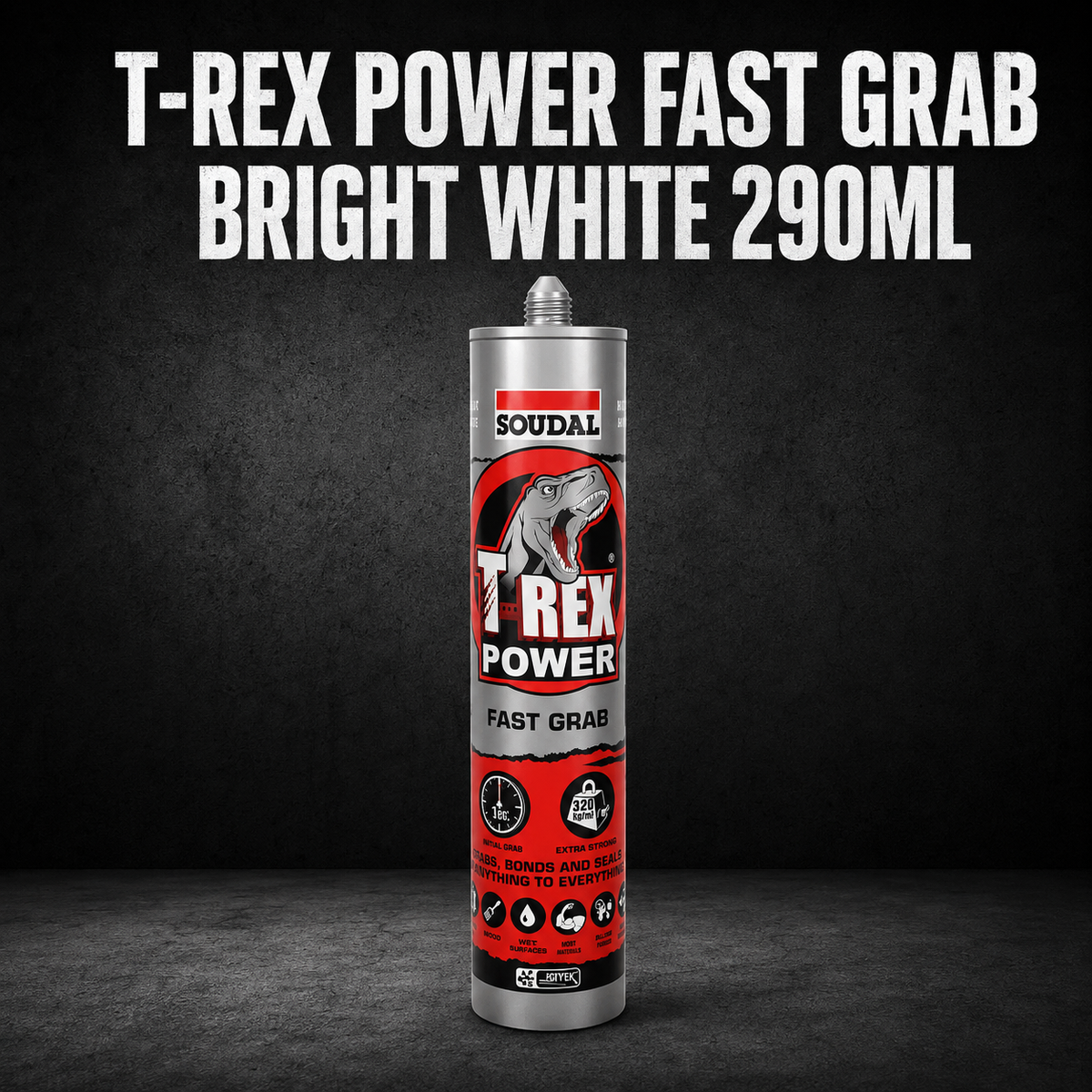 T-Rex Power Fast Grab Bright White 290ml