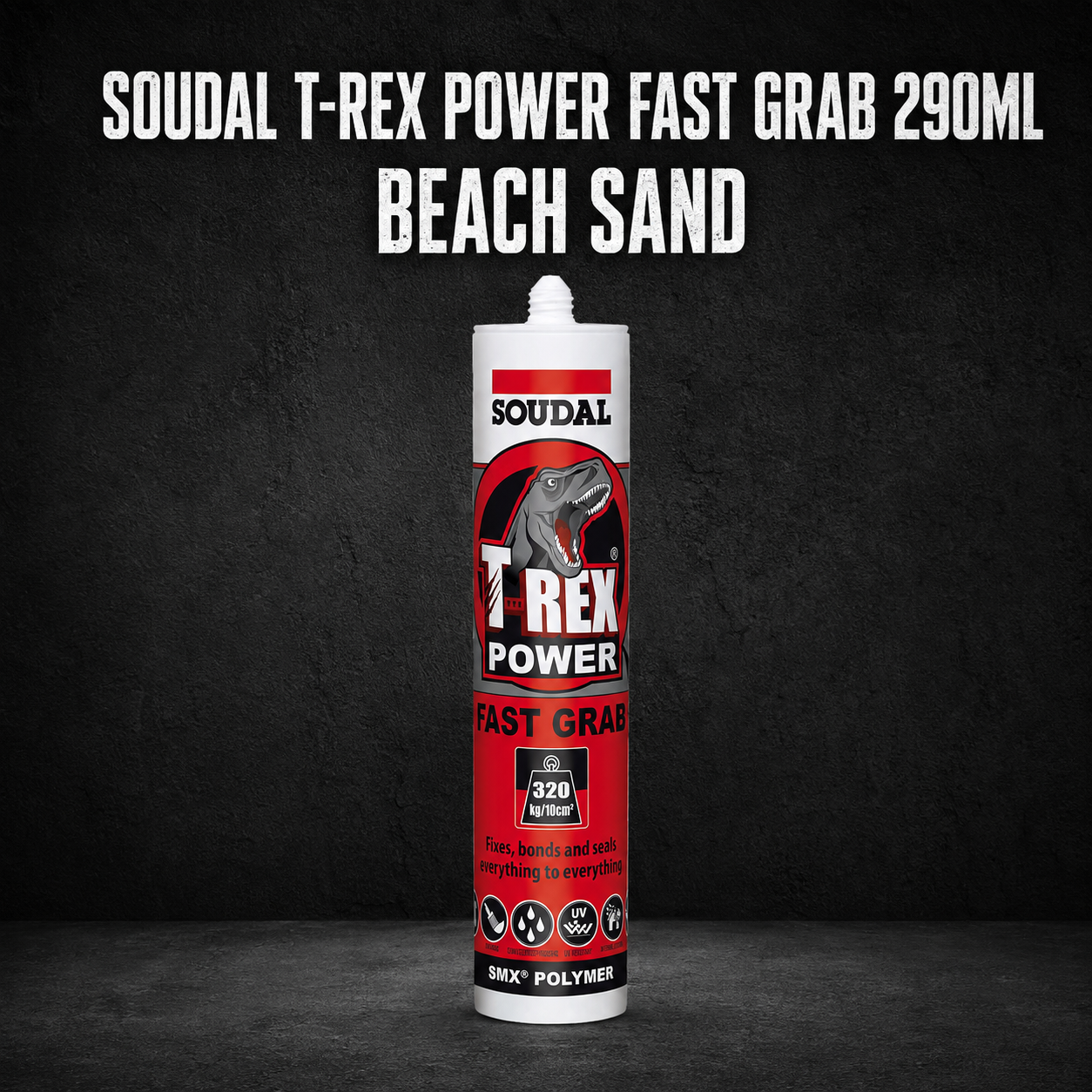 Soudal T-Rex Power Fast Grab 290ml – Beach Sand