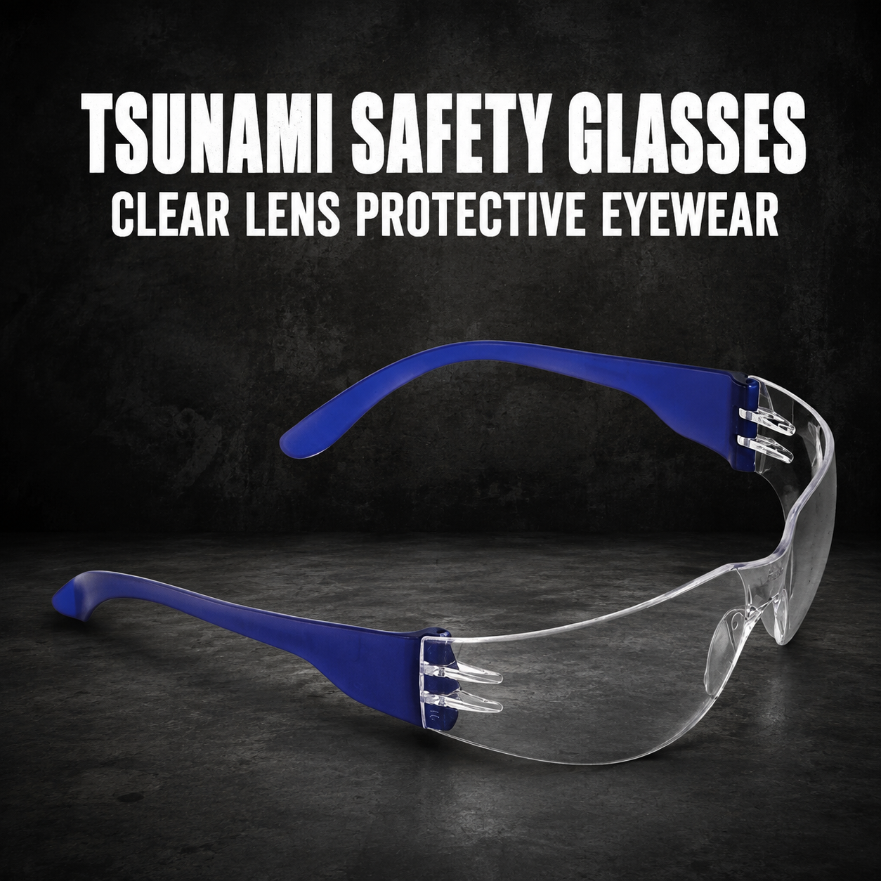 Tsunami Safety Glasses – Clear Lens Protective Eyewear