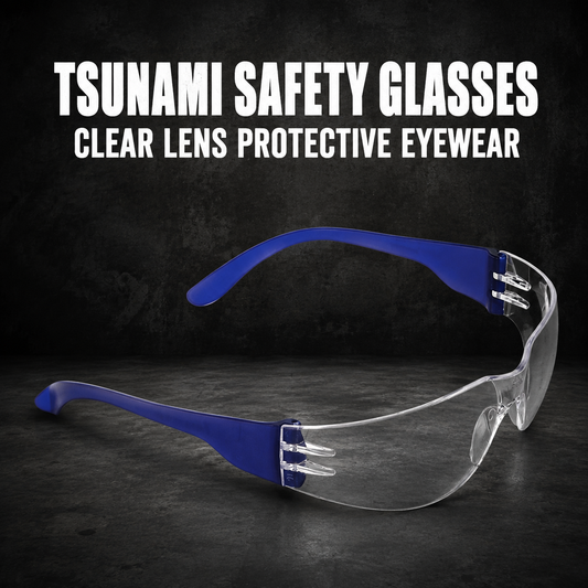 Tsunami Safety Glasses – Clear Lens Protective Eyewear