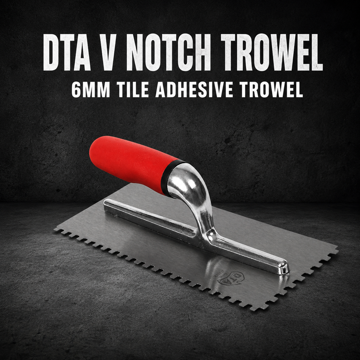 DTA V Notch Trowel – 6mm Tile Adhesive Trowel