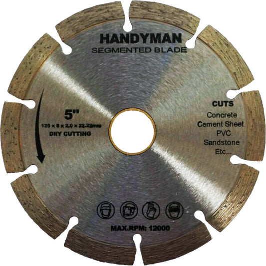 5” Segmented Diamond Blade – General Purpose (8mm Segment Height)