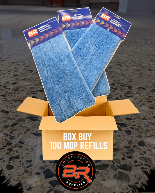 Box of 100 microfibre mop refills
