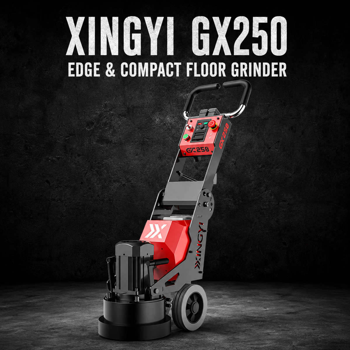 XINGYI GX250 250mm Edge & Compact Floor Grinder – 1.1kW