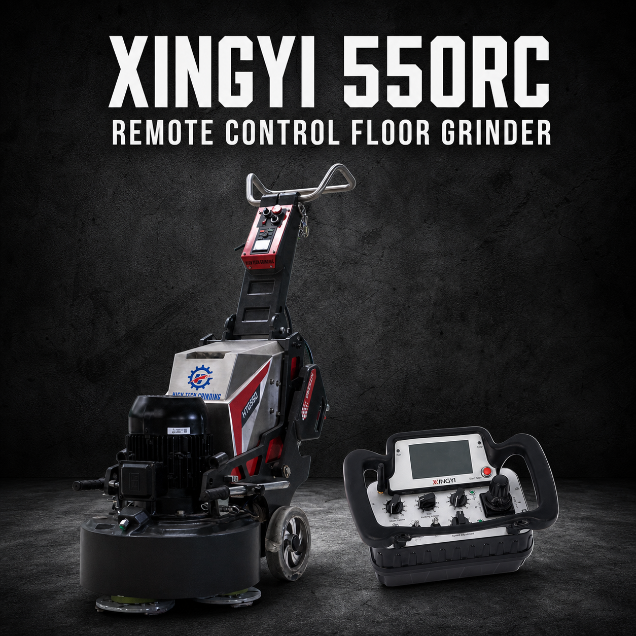 XINGYI 550RC 550mm Remote-Controlled Floor Grinder – 7.5kW Three Phase