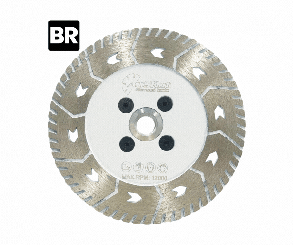 5" Diamond Flush Cut Disc – 120 Grit M14 Thread Concrete Finishing Wheel