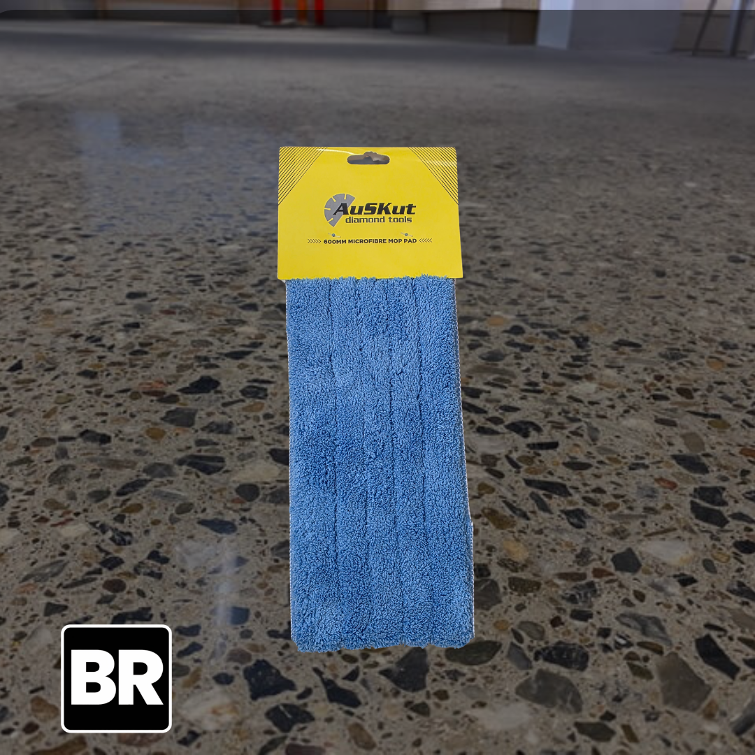600mm Microfibre Mop Pad Refill – Concrete Sealer Application & Floor Cleaning