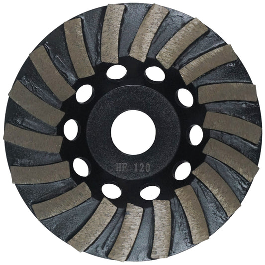 5" 16-Segment Diamond Cup Wheel – 120# Trade Hard Floor Concrete Grinding Wheel (125mm)