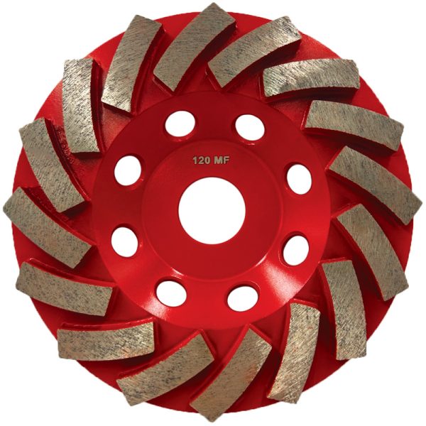 5” Turbo Diamond Cup Wheel – 16 Segment 120 Grit MF (125mm Concrete Grinding Wheel)