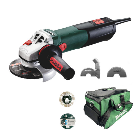 Metabo WEV 15-125 Q 125mm Angle Grinder Bundle