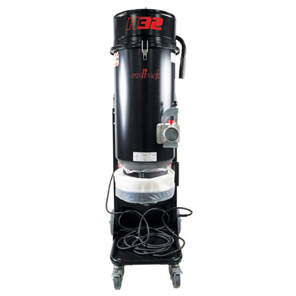 Redback H-Class Dust Extractor – 240V 15A 3600W 3 Motor Continuous Bagging