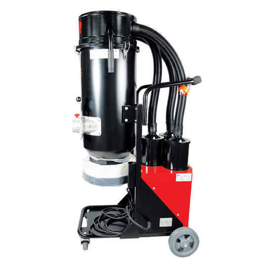 Redback H-Class Dust Extractor – 240V 15A 3600W 3 Motor Continuous Bagging